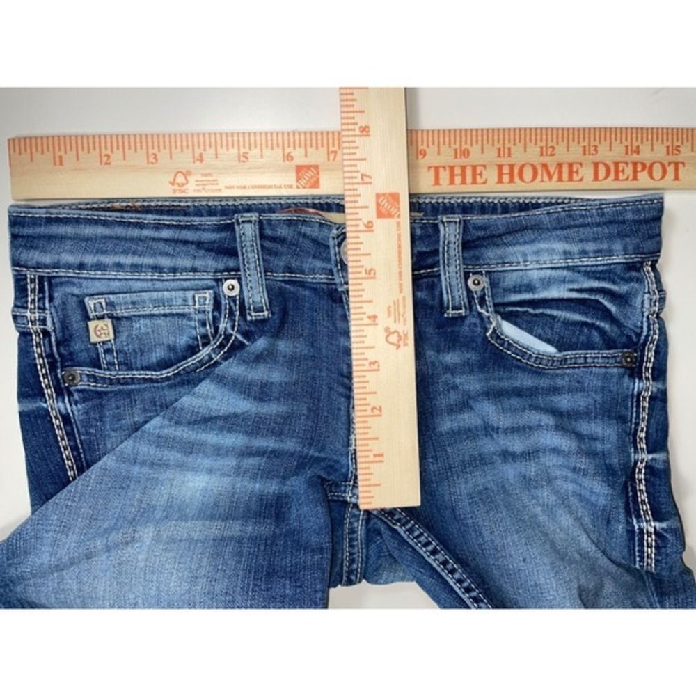 Y2K Ultra Low Rise Sweet Boot Big Star Jeans W/26R Blue 3033 LN - Picture 8 of 13